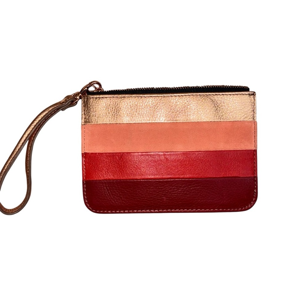 Fossil Multi-Color Leather Wristlet Credit Card Organizer Wallet - Picture 2 of 5
